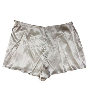 tap pants J. CREW NWT ivory silky poly S/M short elegant retro romantic feminin